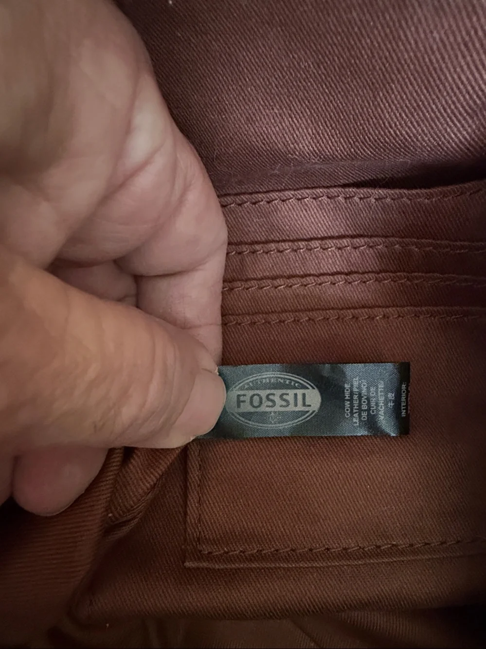 Fossil Tan Leather Tote Bag - Picture 5 of 6